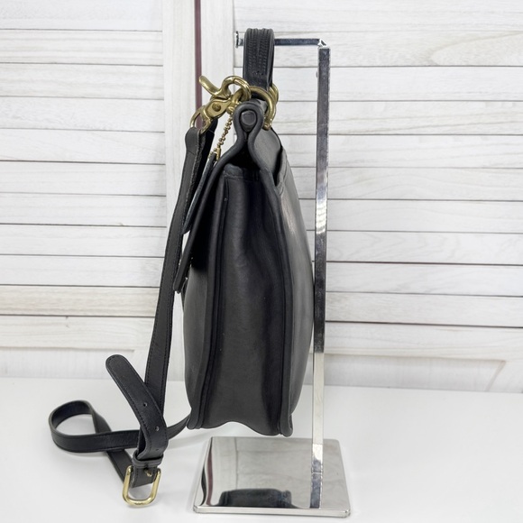 Coach Vintage 1994 Willis Leather Crossbody Bag 9927 Black - Picture 3 of 14